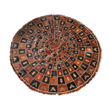 Tuareg carpet in snakeskin / goat leather