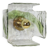 Glass wall sconces designed by Carlo Nason for Kalmar, 1960s.