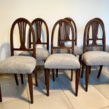 6 chaises Art Déco entièrement restaurées