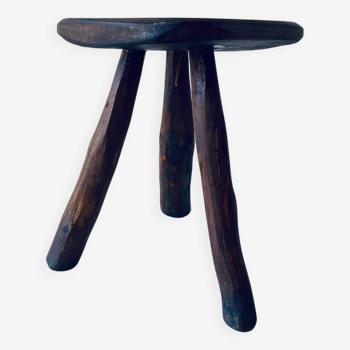 Tabouret brutaliste antique