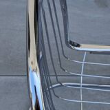 Set of 2 chrome metal chairs, Italian style from the 70s