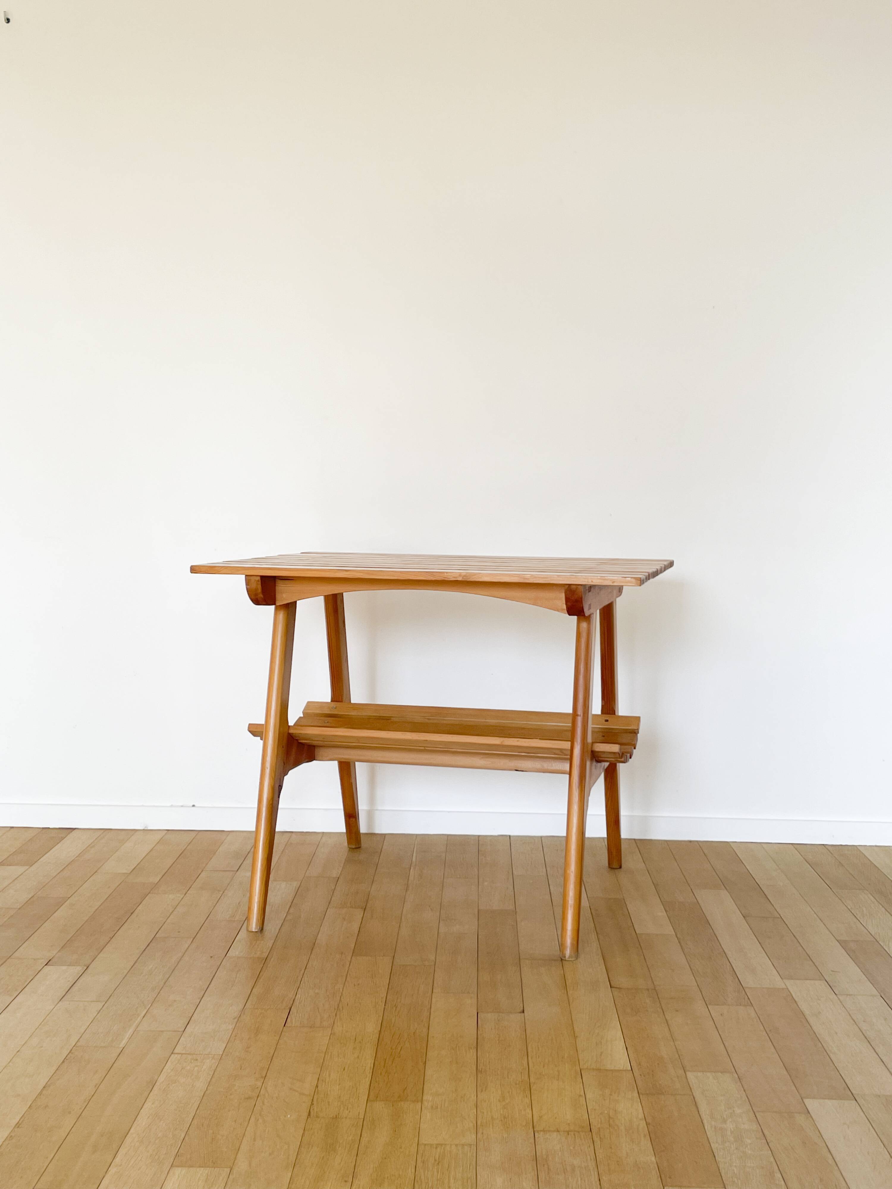 Scandinavian style wooden table