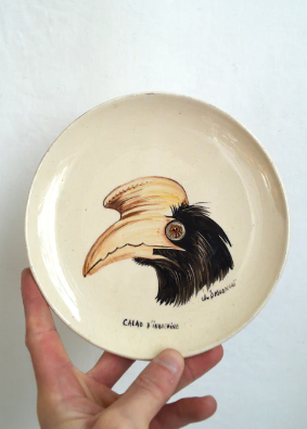 Indochina hornbill plate