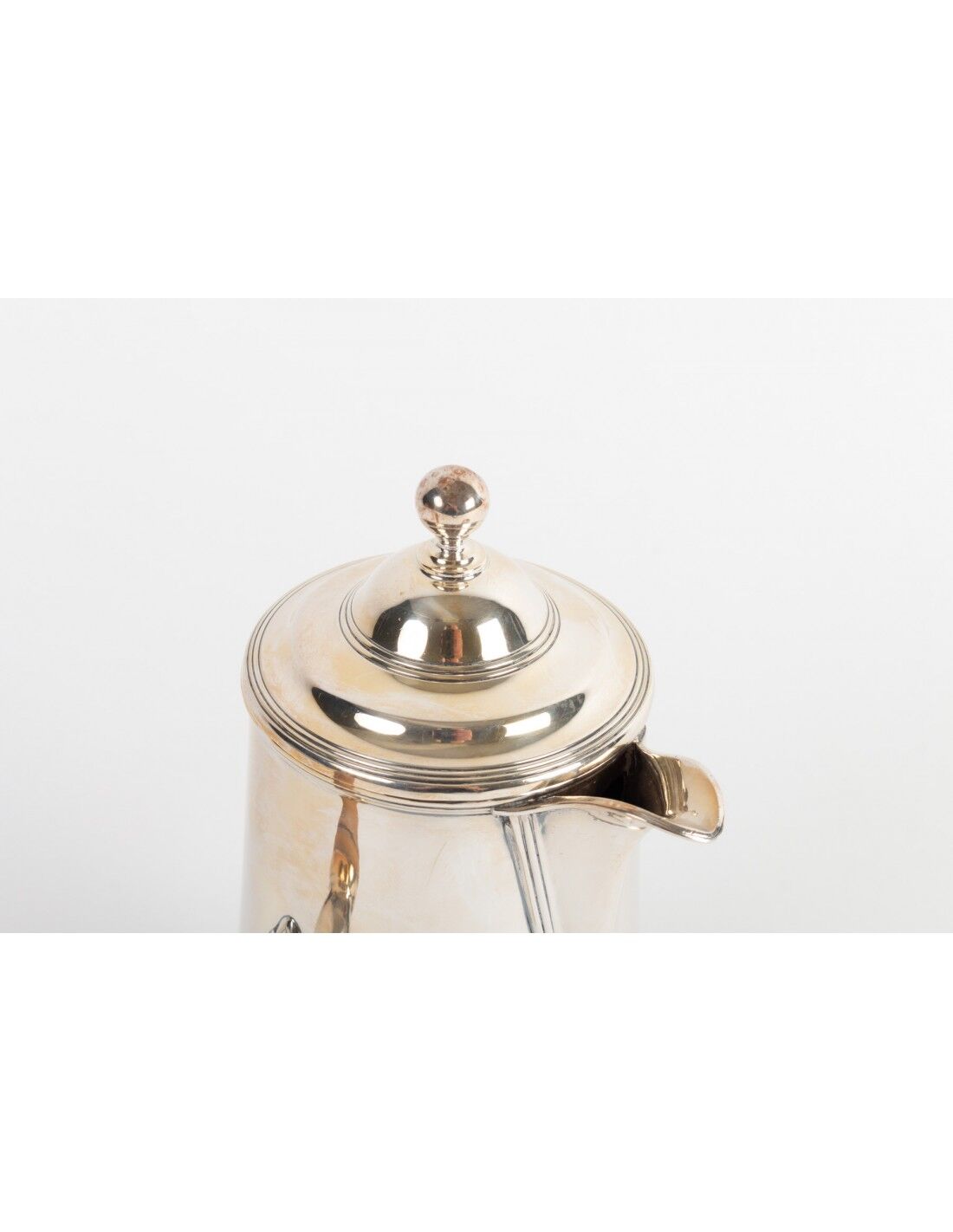 Chocolatier in silver metal twentieth century