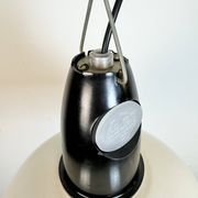 ndustrial Soviet White Enamel Pendant Lamp, 1960s