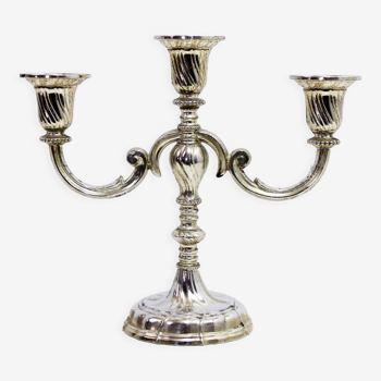 Silver metal candlestick
