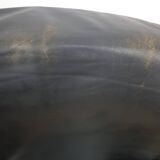 Vintage club armchair with studs, leather, Art Deco, 1930s/40s.