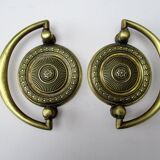 Brass furniture handles - a pair