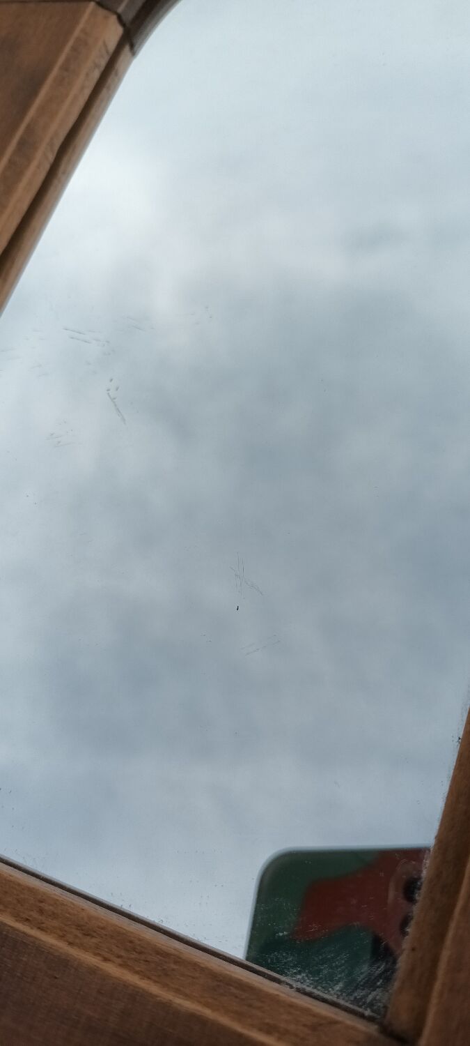 Golden baroque mirror