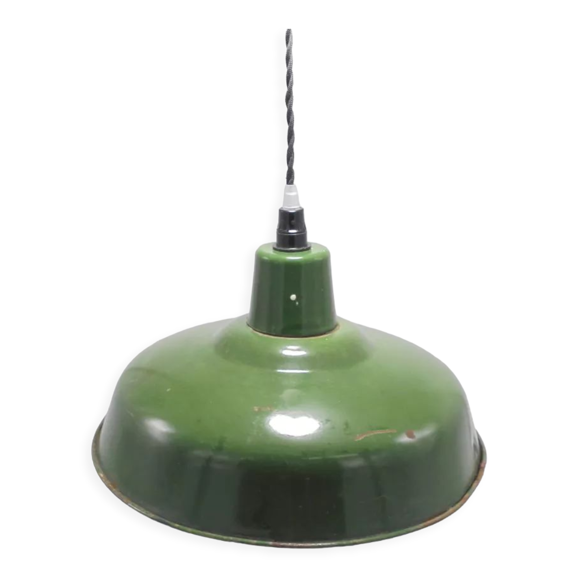 Enamelled sheet metal suspension