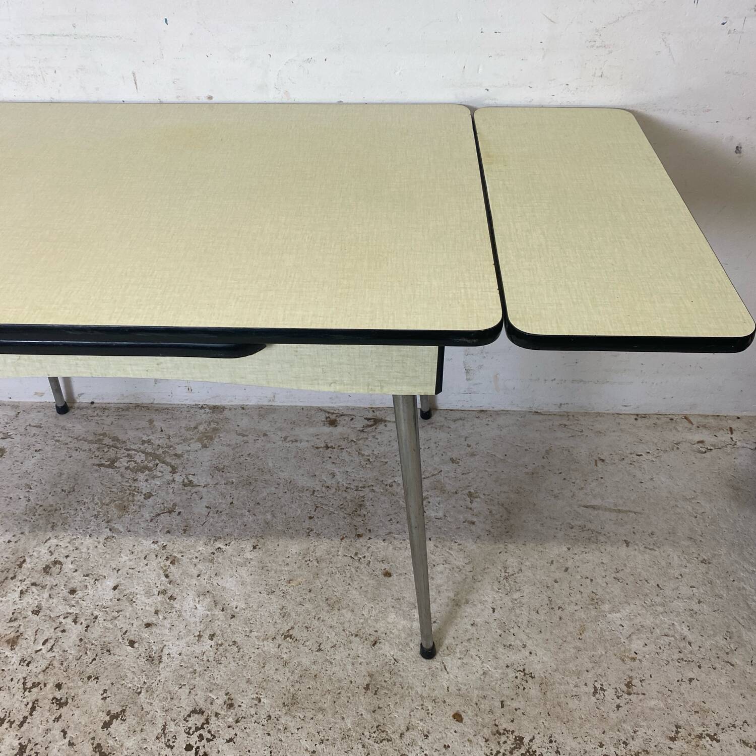 Vintage Yellow Formica Table 1960's