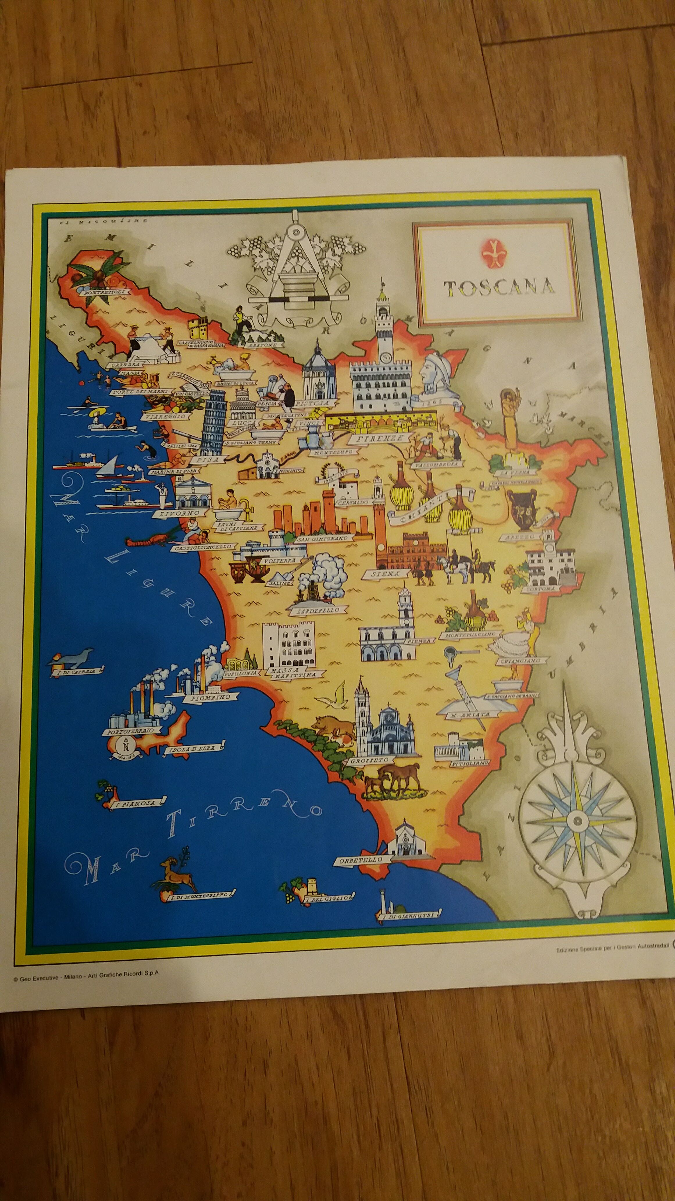 Map Tuscany