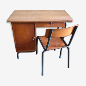 Schoolboy desk and matching chair