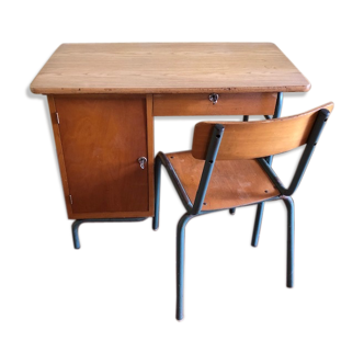 Schoolboy desk and matching chair