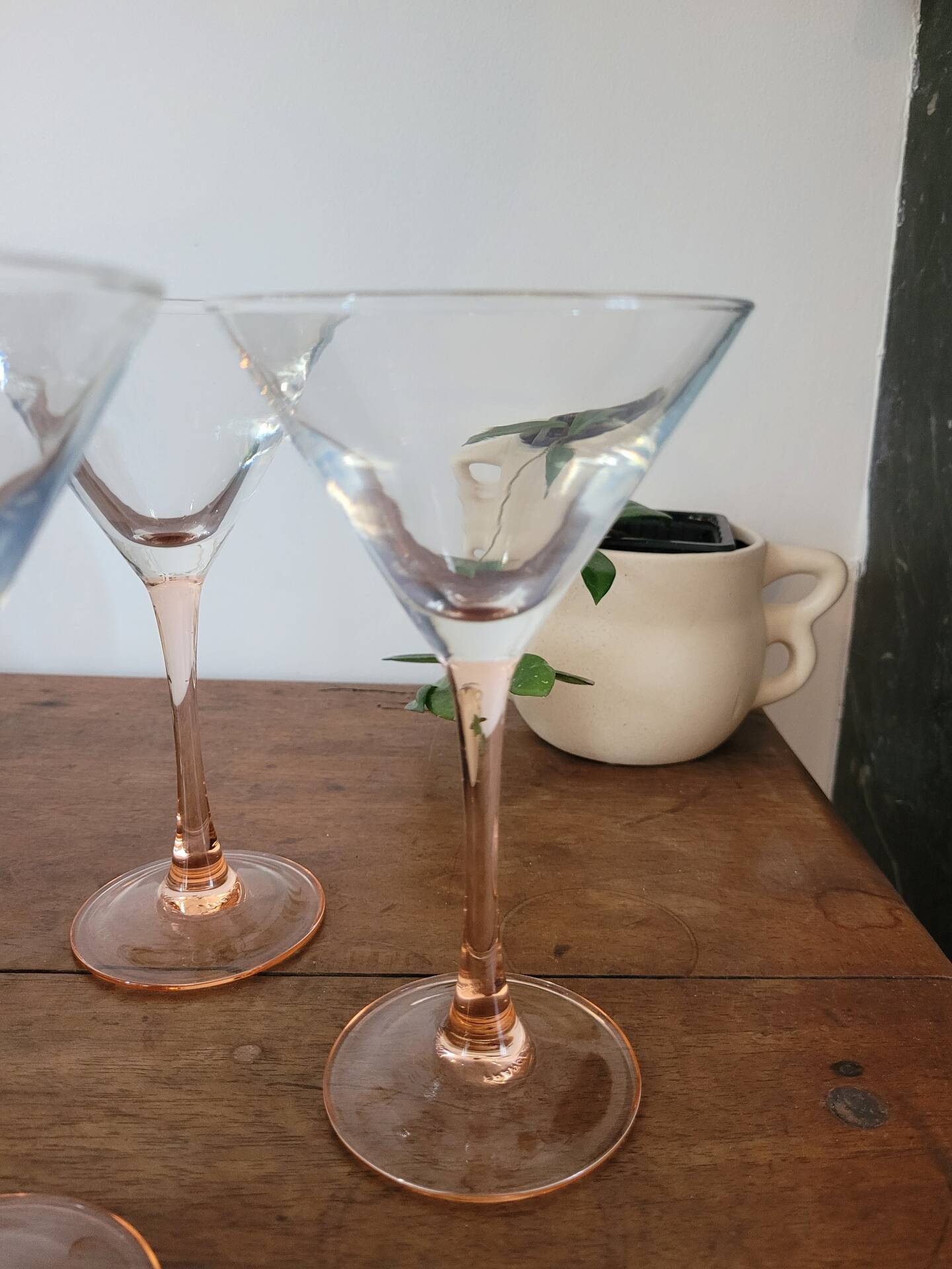 Lot de 4 verres à cocktail Luminarc pied rose