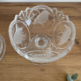 Vintage crystal bird bonbonnière