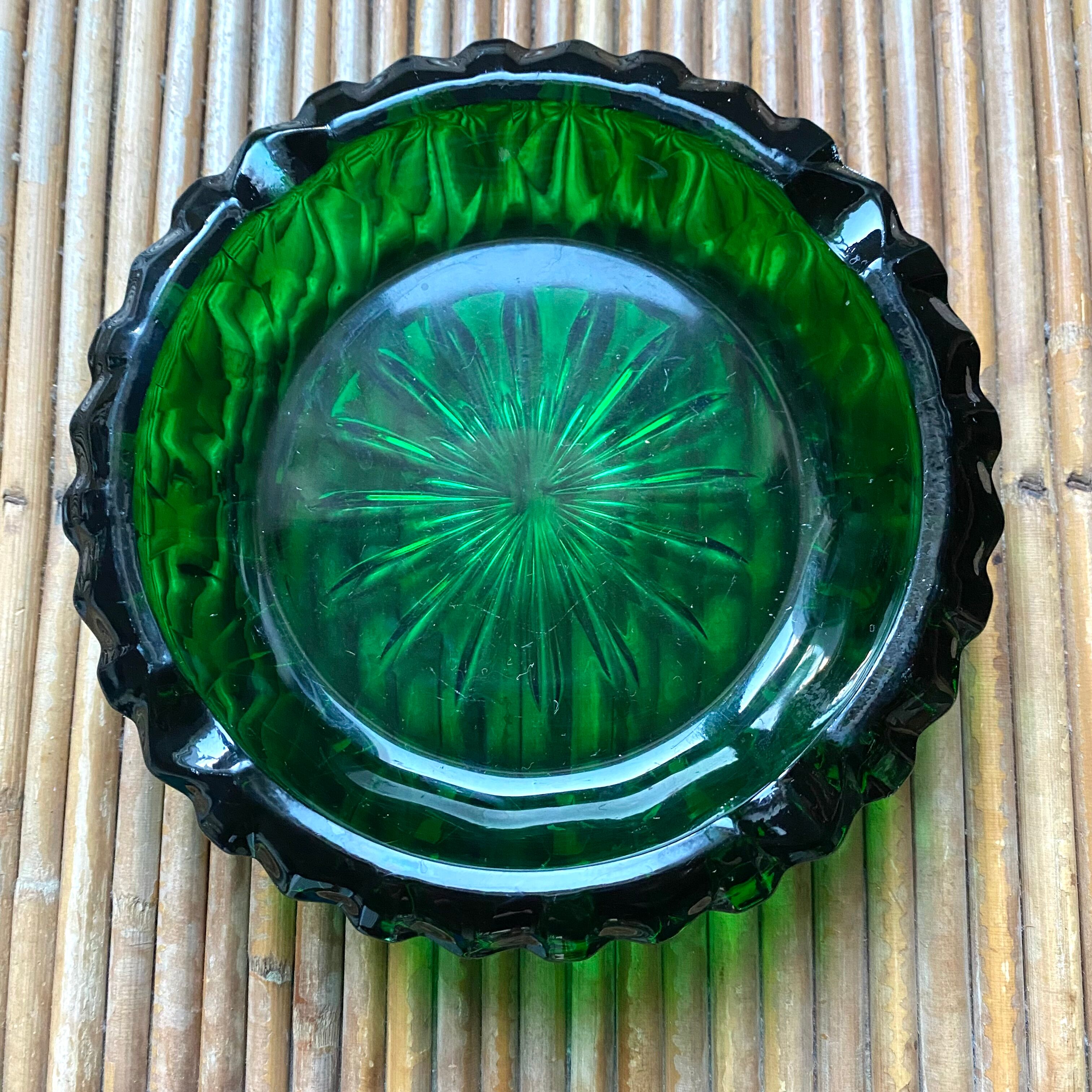 Vintage glass ashtray