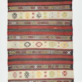 2x10 Turkish Vintage Kilim Runner Rug, 69x316Cm