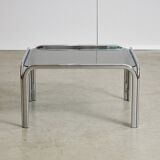 Coffee Table on Curved Chrome Legs