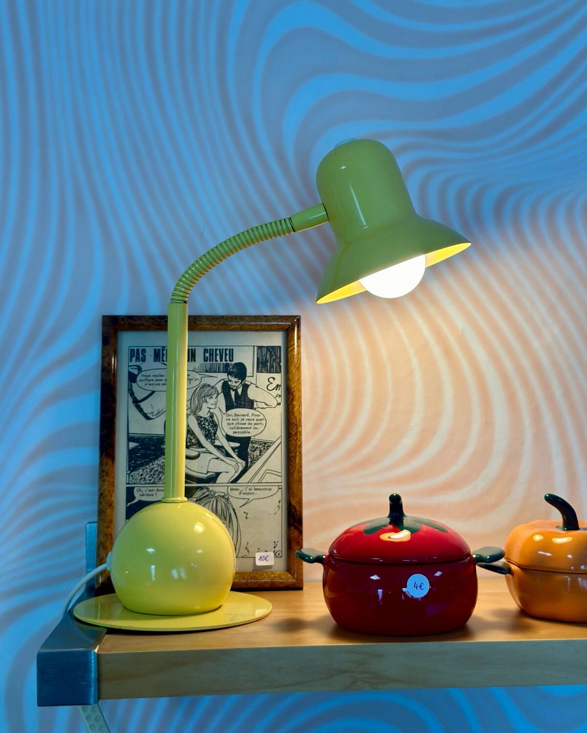 Yellow desk table lamp