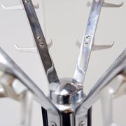 Vintage chrome coat rack with umbrella stand