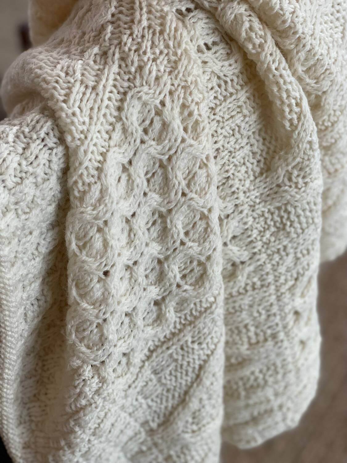Pure natural wool English blanket