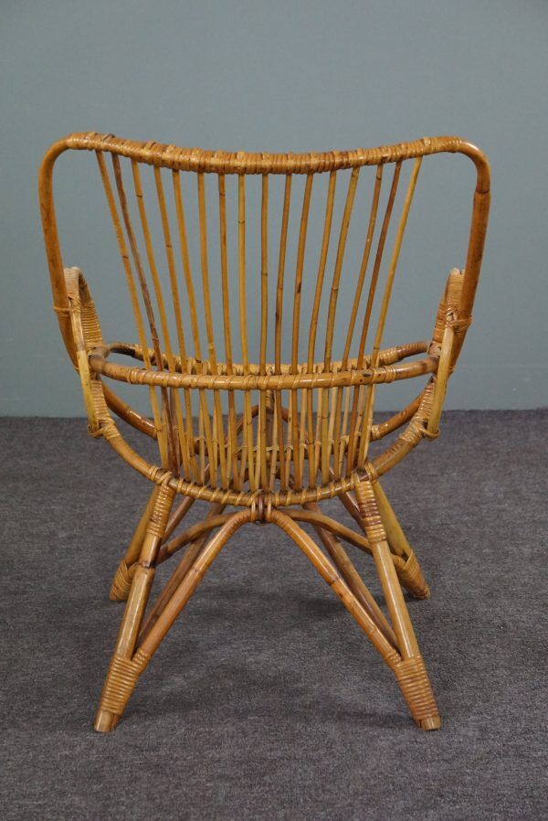 Fauteuil en rotin, 1950