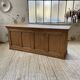 2m pine counter or central island with storage