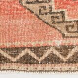 Vintage Pale Red Oriental Persian Runner Rug, 84x389Cm