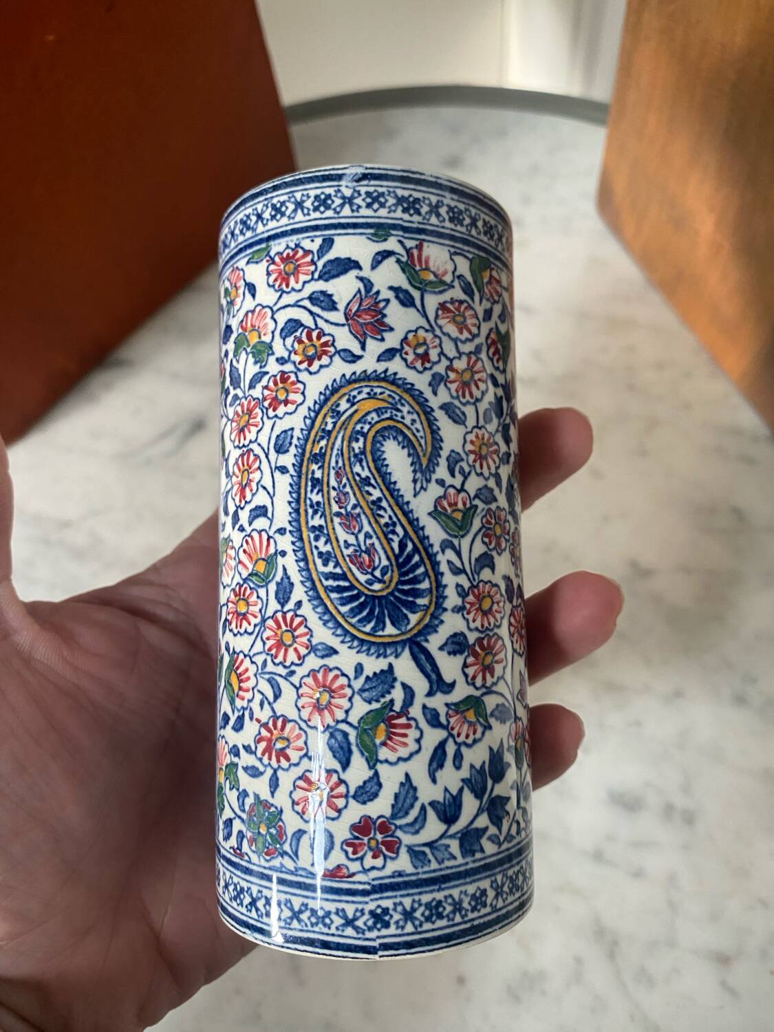 Ancient Kashmiri vase Gien