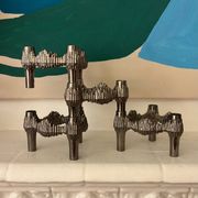 Set of 4 Quist candle holders by Nagel