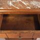 Art Deco bedside table in wood and marble