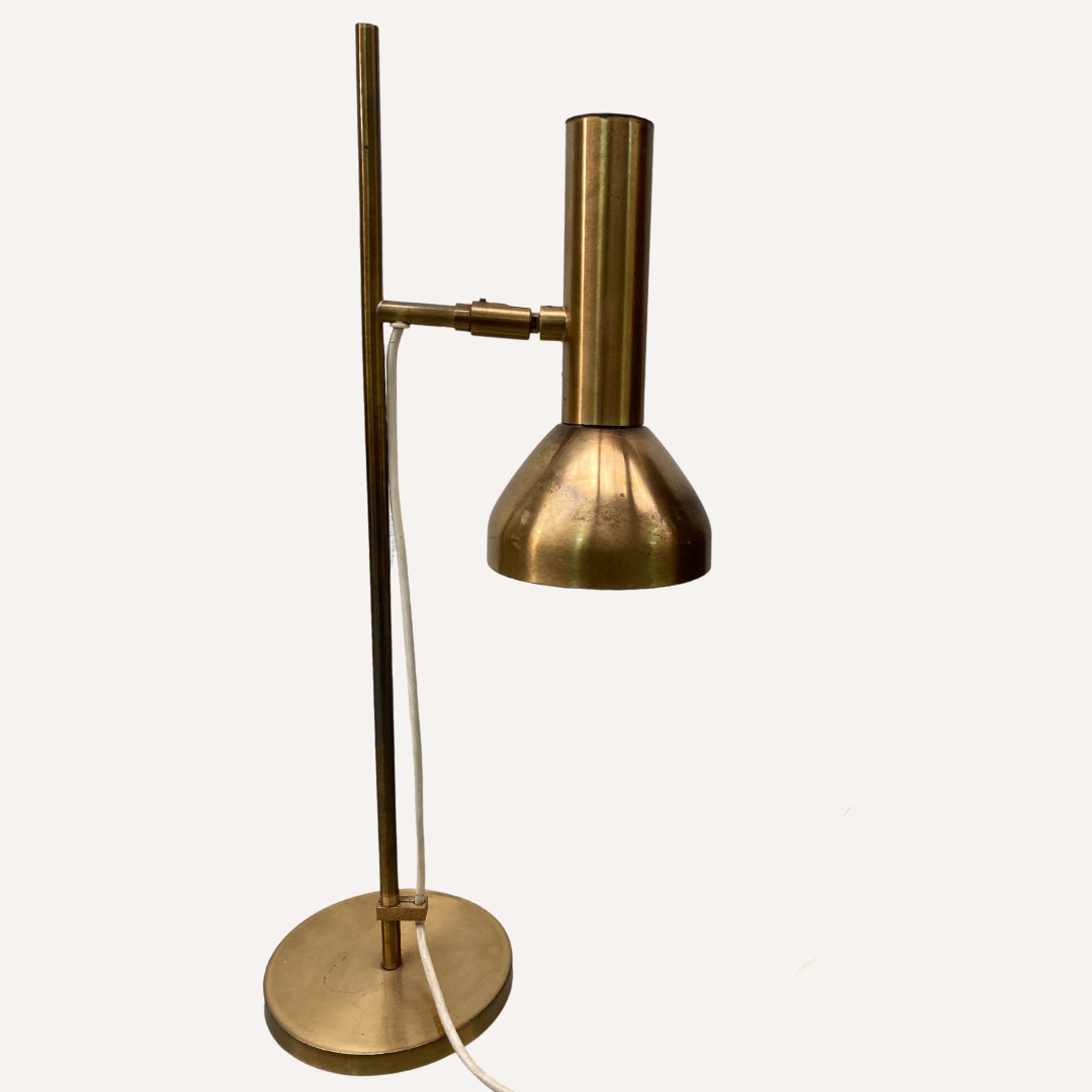 Lampe de bureau ou de table en laiton par Koch & Lowy pour OMI, Allemagne 1960s-1970s