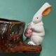 Ceramic rabbit pot from the early 20th century.