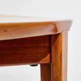 Restored teak dining table by henry rosengren hansen for brande møbelindustri mk9477