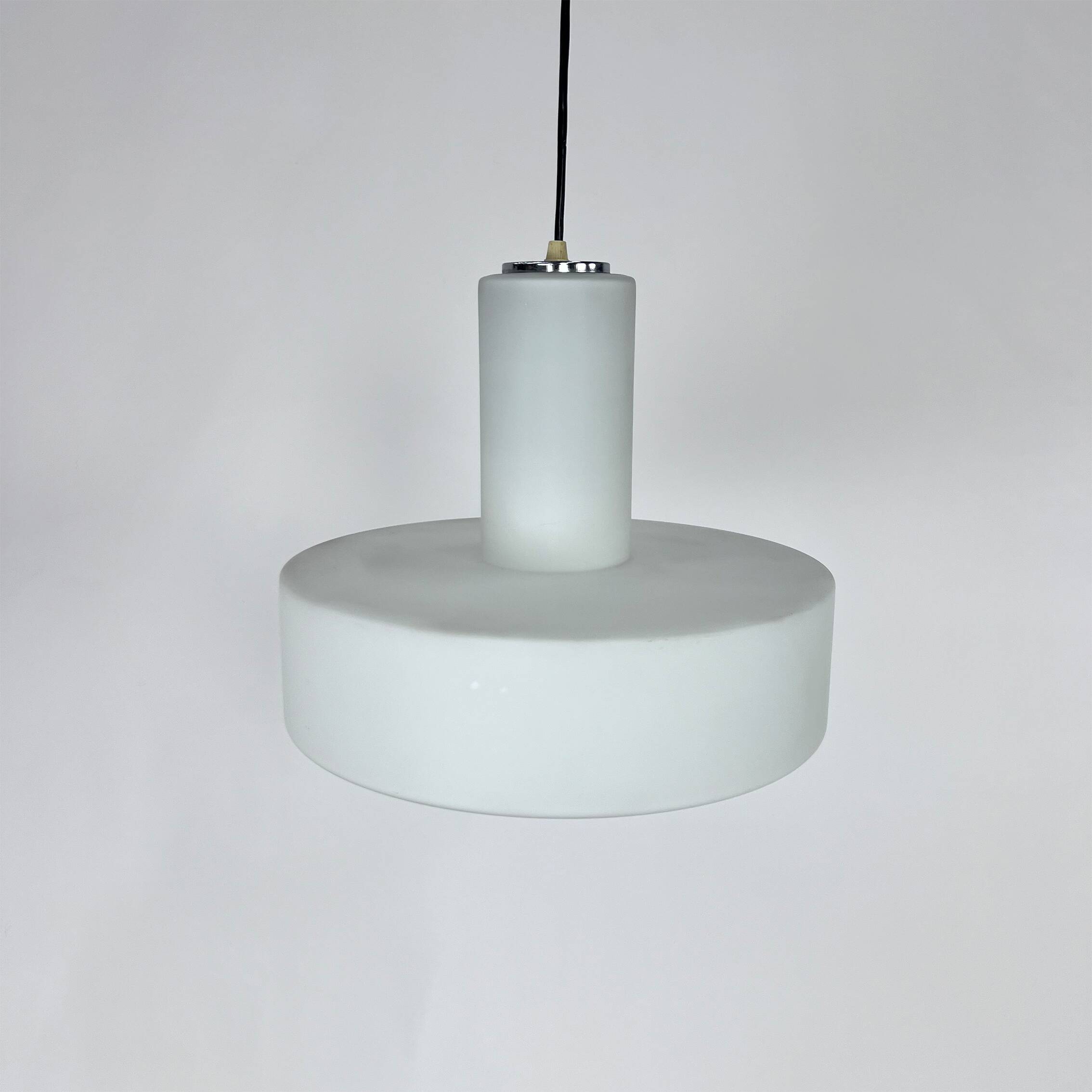 Mid Century Scandinavian Glass Pendant, 1960s