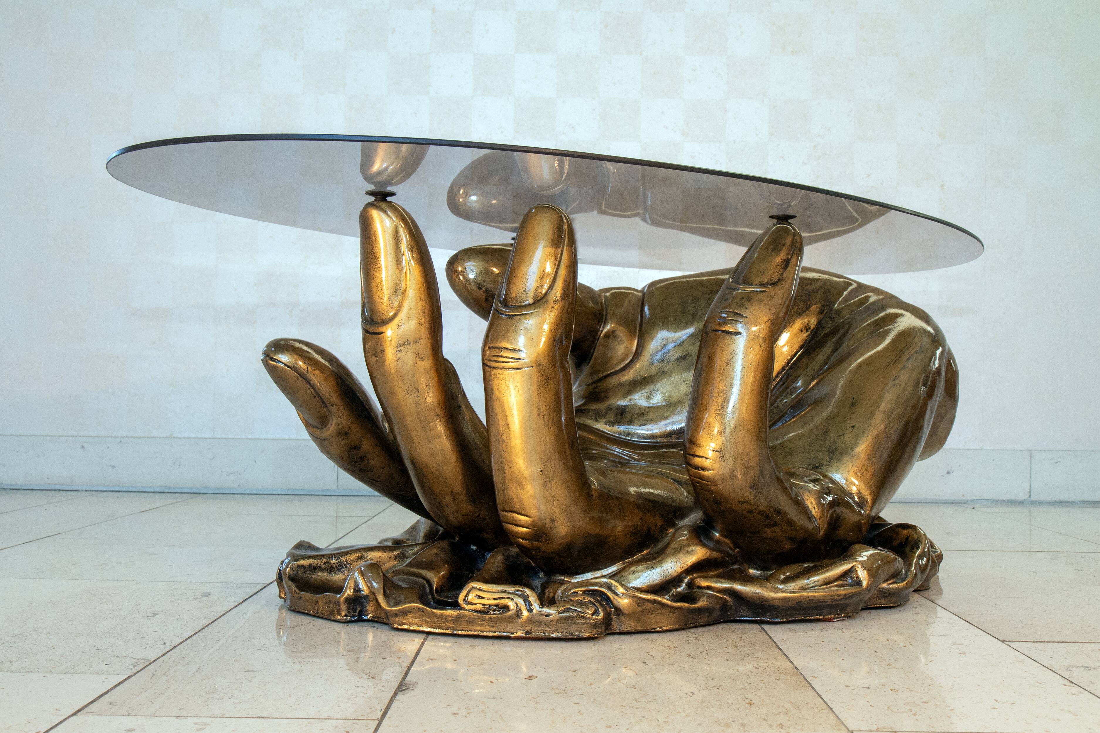 Coffee table, Hollywood Regency, 1980