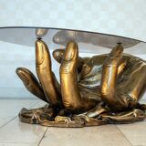 Coffee table, Hollywood Regency, 1980