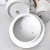 Coffee maker, milk jug and sugar jar porcelain JL&Cie Limoges