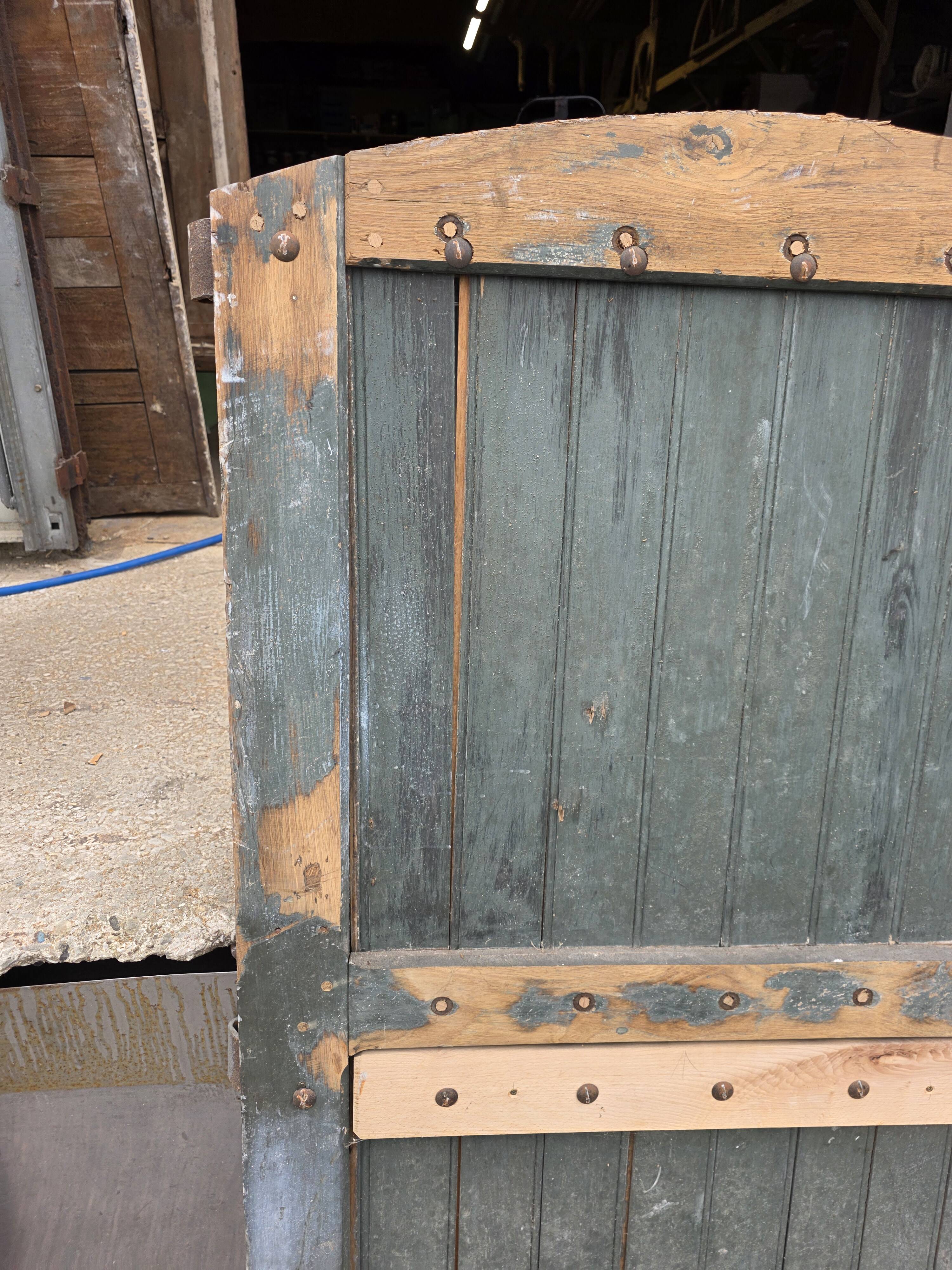 Solid oak door from the 19th century.