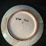 5 assiettes plates Vallauris