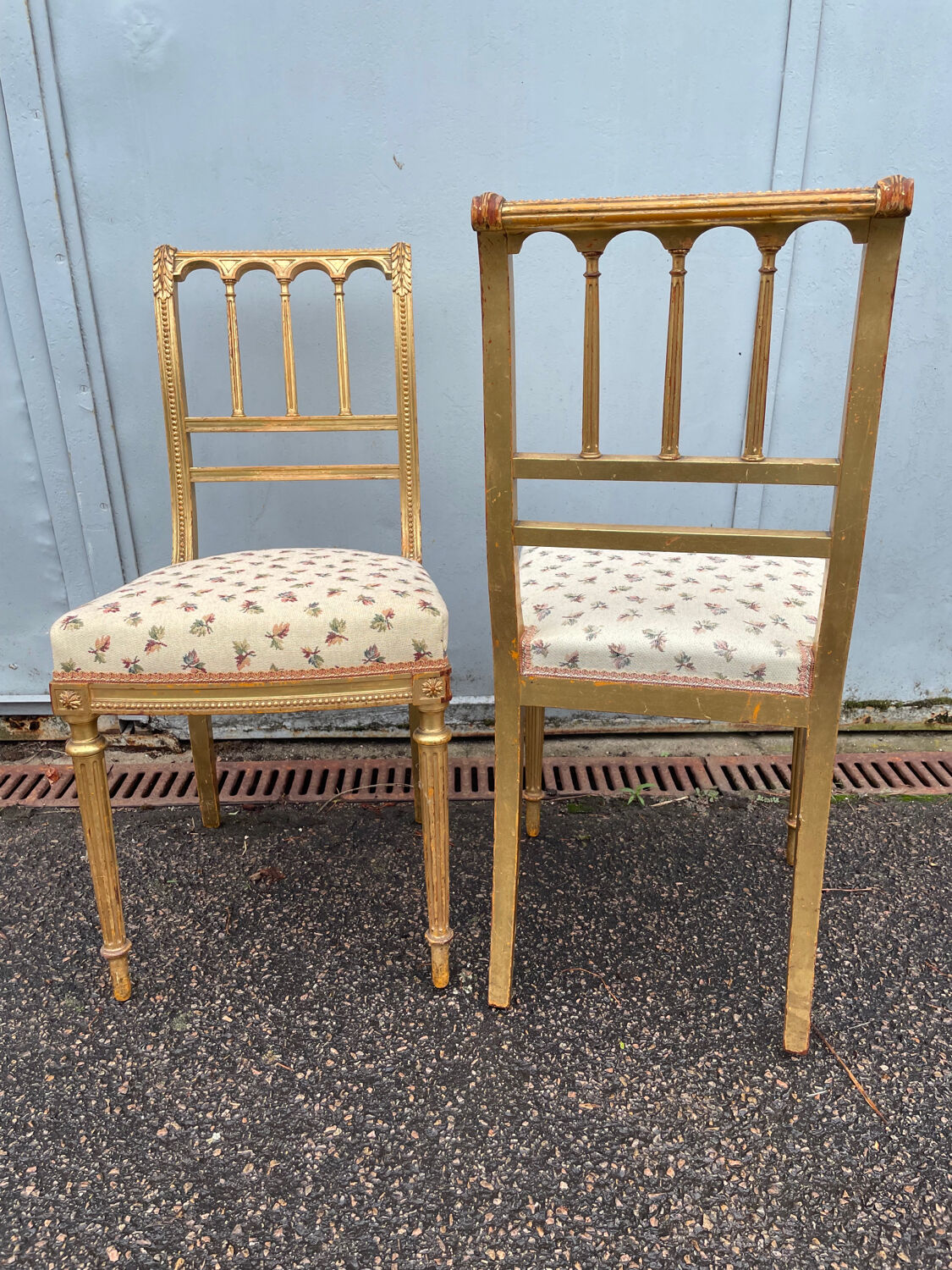 4 wooden chairs dore late nineteenth style louis xvi