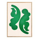 Painting on paper - contemporary abstract painting - signed Eawy