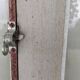 Ancienne porte avec volets en bois Vintage