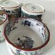 Ensemble de 4 tasses à bouillon Digoin & Sarreguemines, décor Timor
