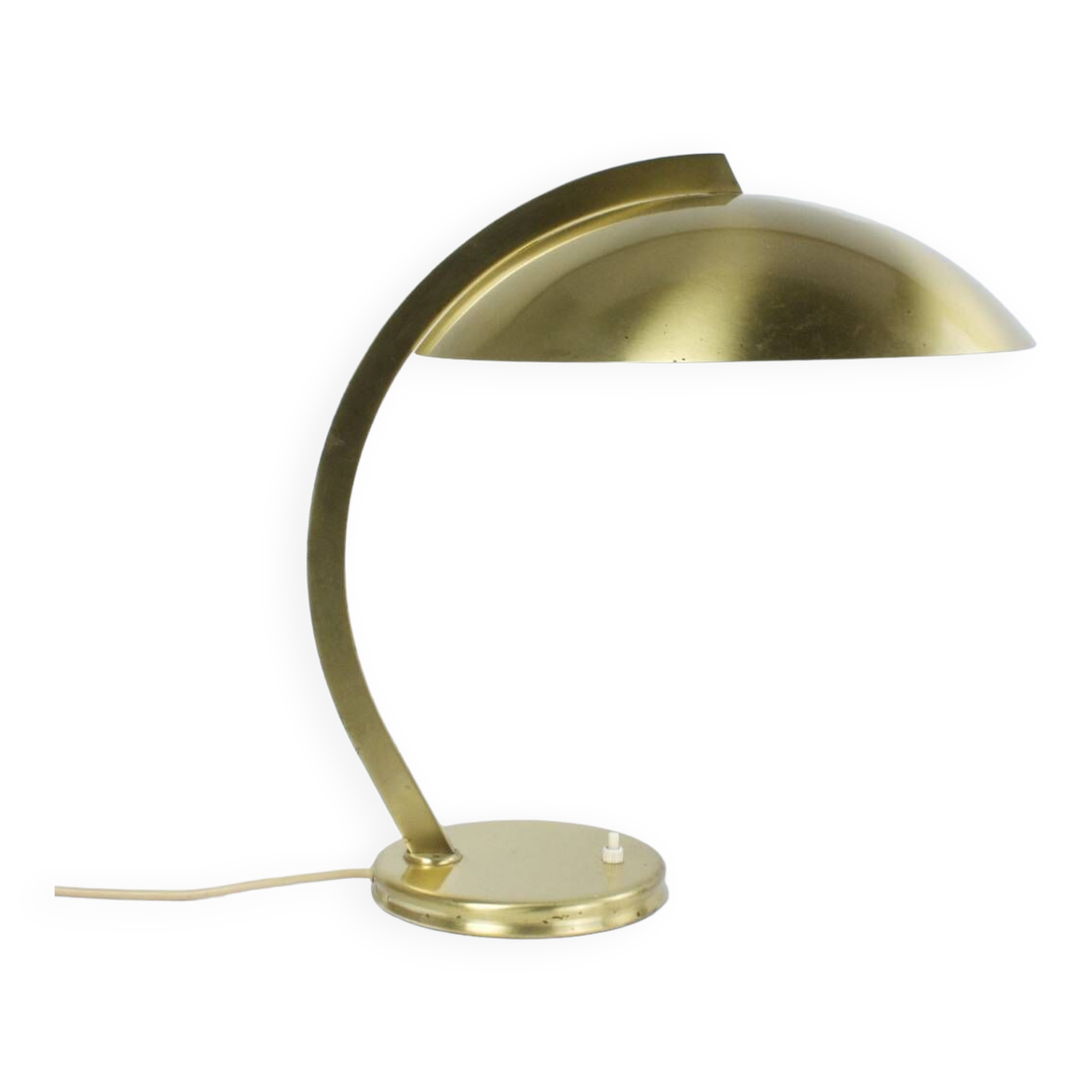 Bauhaus desk lamp, Art Deco in Brass, by Egon Hillebrand, 1930-40.