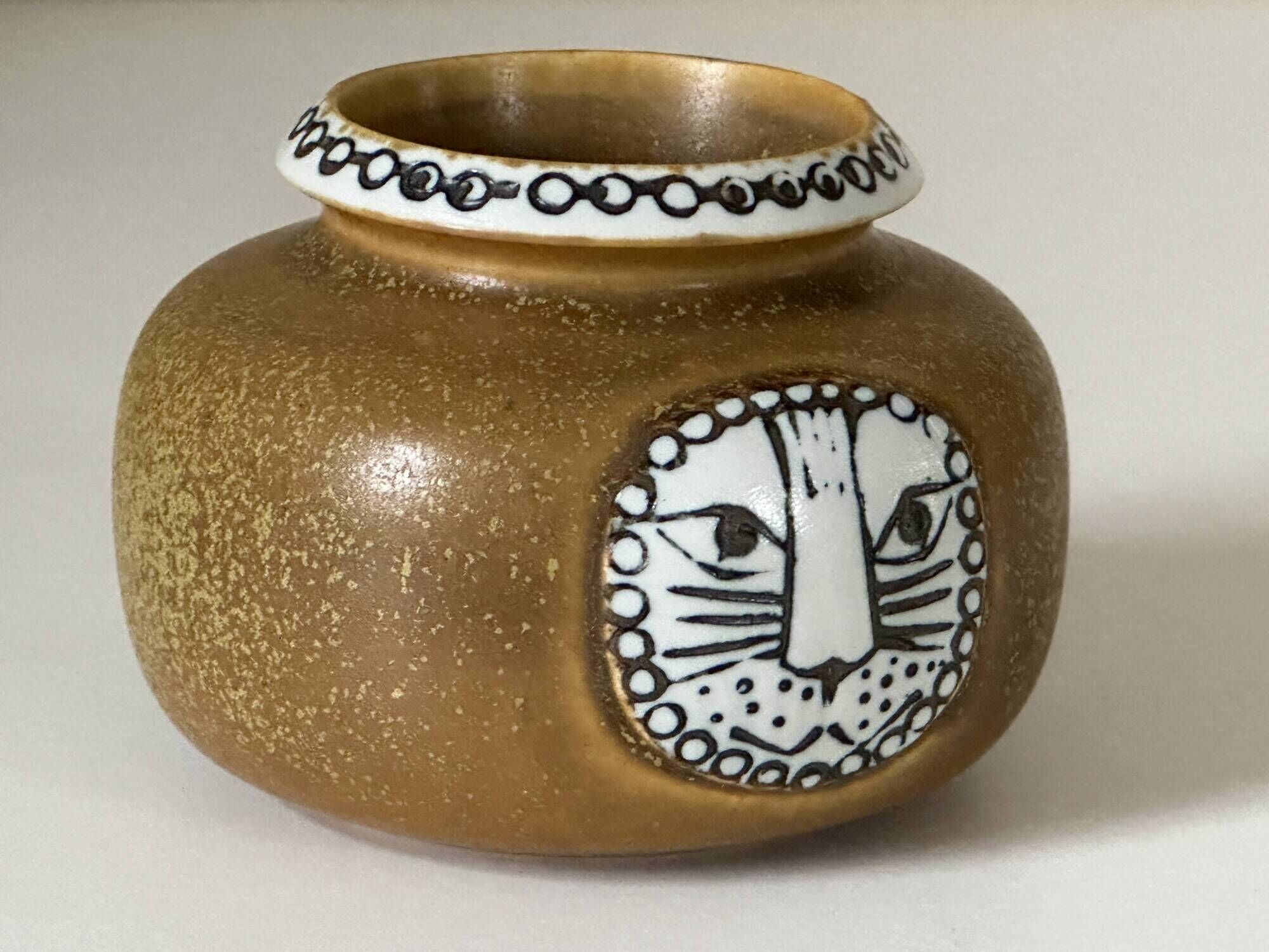 Vase céramique Lisa Larson Gustavsberg design années 60