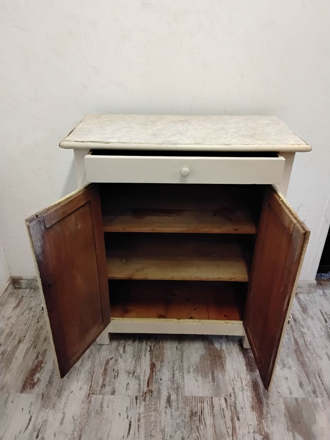 Old wooden Parisian buffet