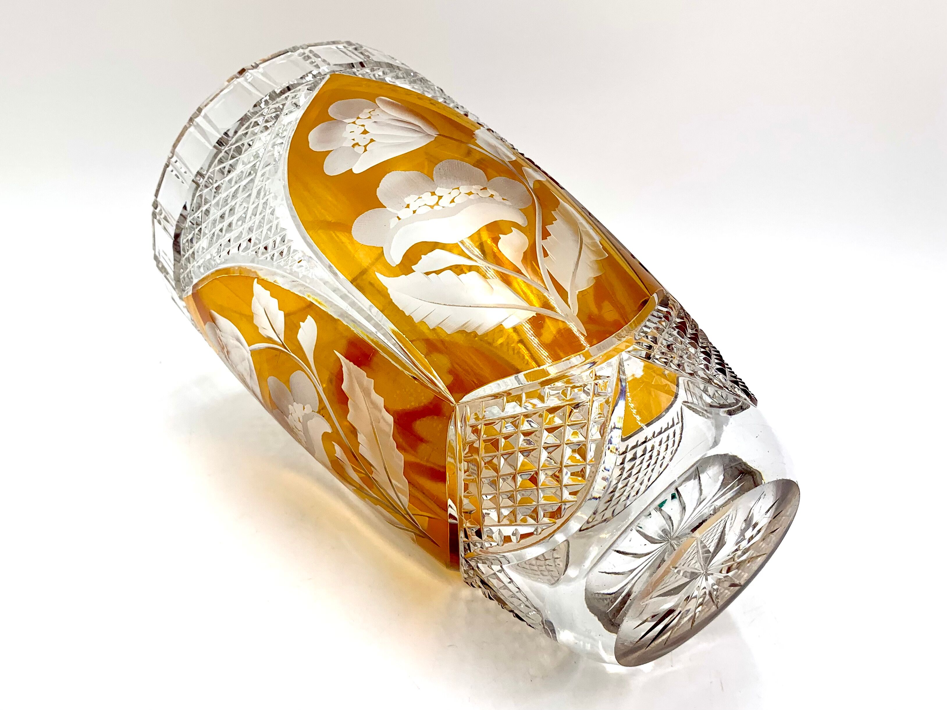 Crystal vase, Julia Glassworks, 1960s