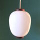 Suspension en opaline de Bent Karlby, Danemark, 1950